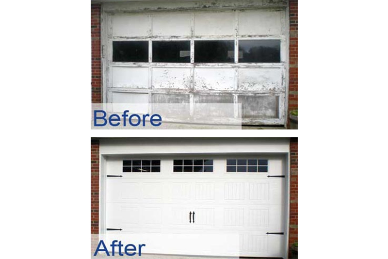 Garage before after