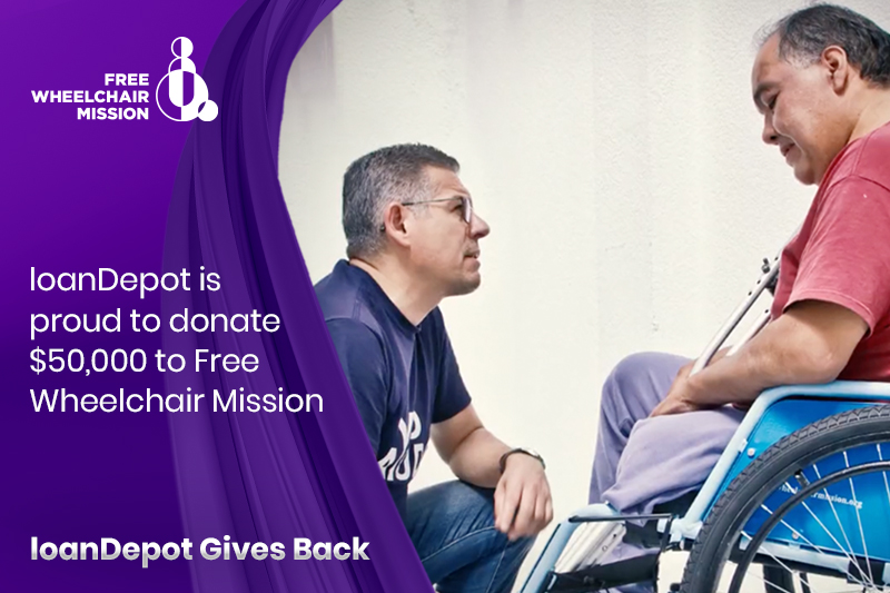 loanDepot Donates $50,000 to Free Wheelchair Mission