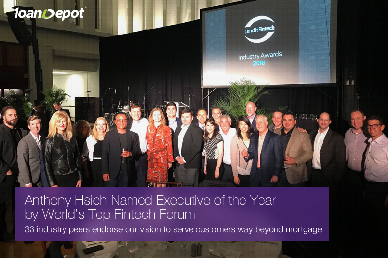 Anthony Hsieh Honored at LendIt 2018