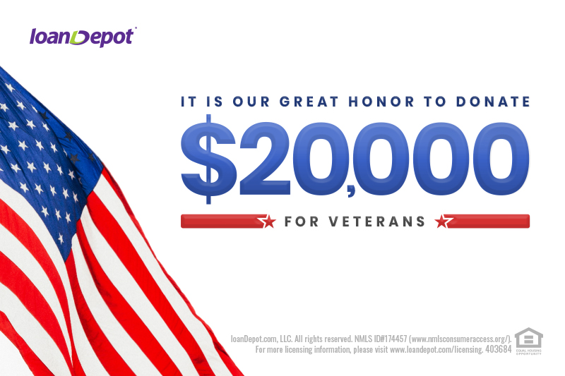 loanDepot Veterans Day Donation 2020