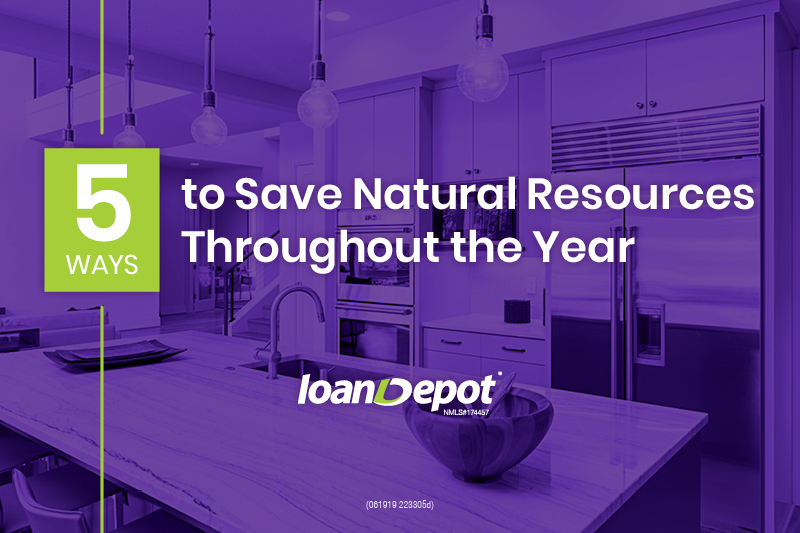 5 ways to save natural resources throughout the year