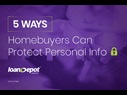 ways homebuyers can protect their personal info