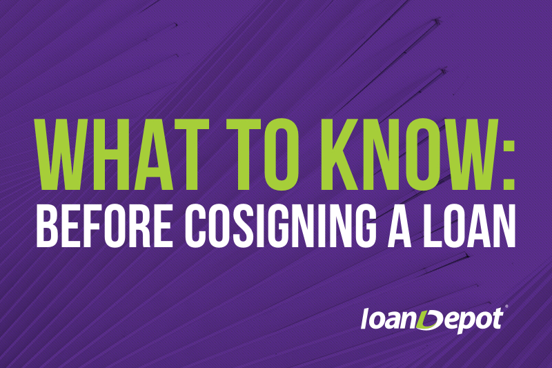 what to know before cosigning a loan