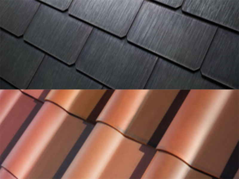 Solar roof materials
